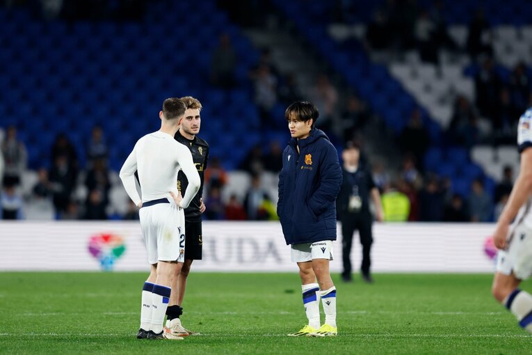 久保、トゥリエンテス、ナバーロの同世代トリオ　©Daisuke Nakashima