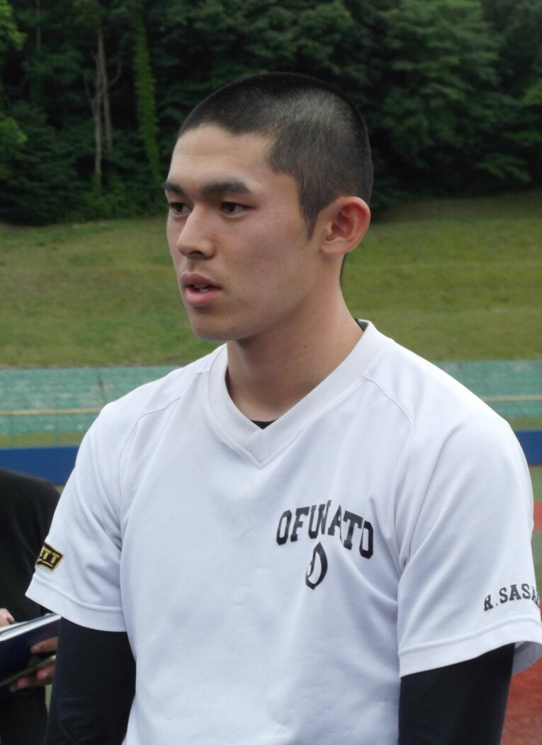 高校時代の佐々木朗希　©JIJI PRESS