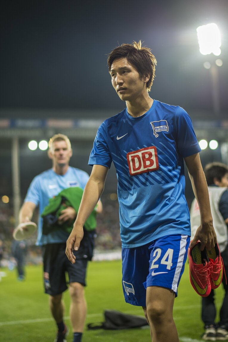 2014年夏にドイツのヘルタ・ベルリンに完全移籍　©︎Takuya Sugiyama