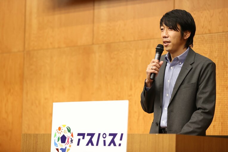 母校・中央大学とJFAの協働プロジェクトのリーダーを務めた中村憲剛さん　©JFA
