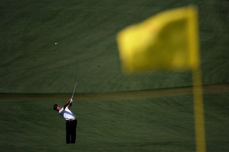 松山がベストアマを獲得した2011年マスターズ ／ photograph by Getty Images