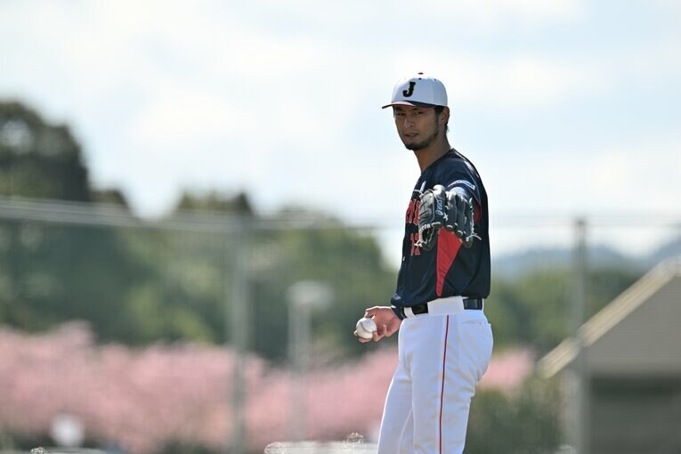 3日目、ライブBPに登板したダルビッシュ　©︎Hideki Sugiyama