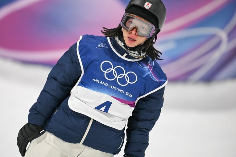 ミラノ五輪男子ハープパイプ決勝【スワイプするとそのほかの写真もご覧になれます】　©Nanae Suzuki／JMPA