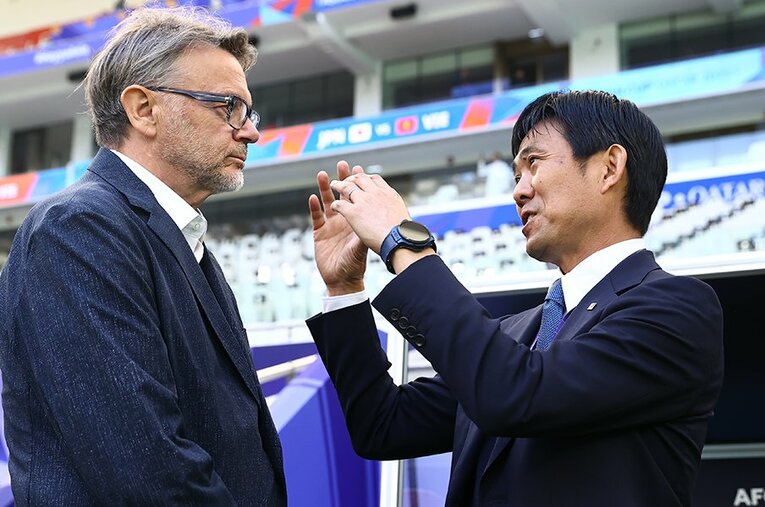日本代表監督という重責を担った共通点があるからこそ、トルシエは森保一監督の決断に敬意を示した ／ photograph by JFA/AFLO