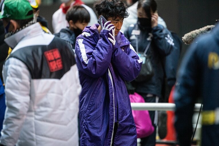 1年時から箱根駅伝で1区に抜擢された白鳥。チームは総合優勝も、個人は区間15位と不完全燃焼だった　©Nanae Suzuki