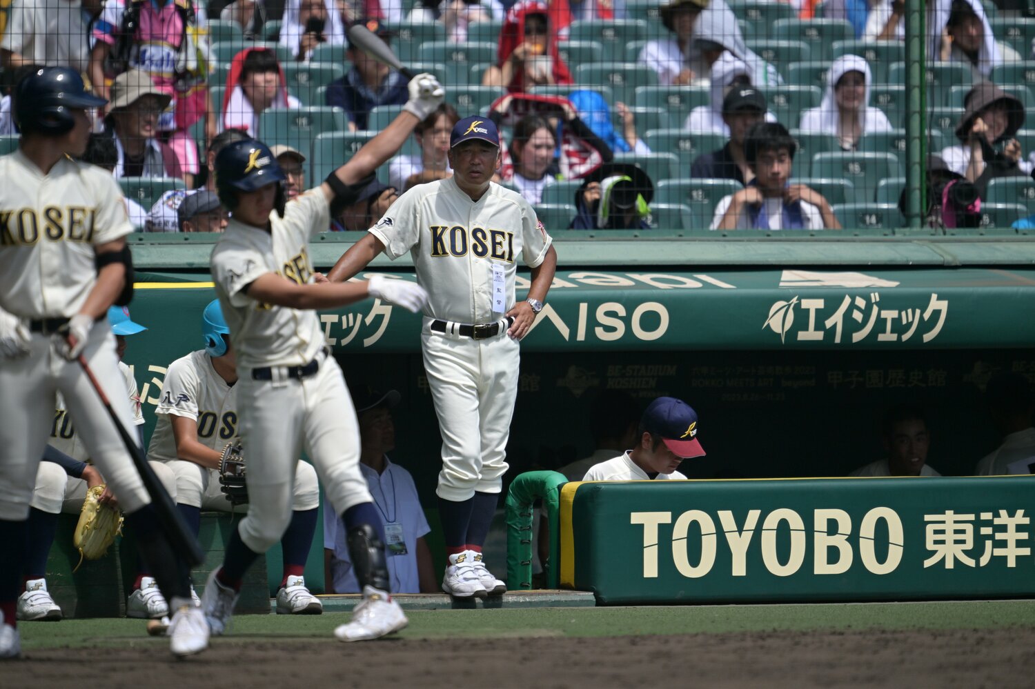 甲子園で指揮する仲井監督（写真はベスト8に進出した昨夏の様子） ©Hideki Sugiyama