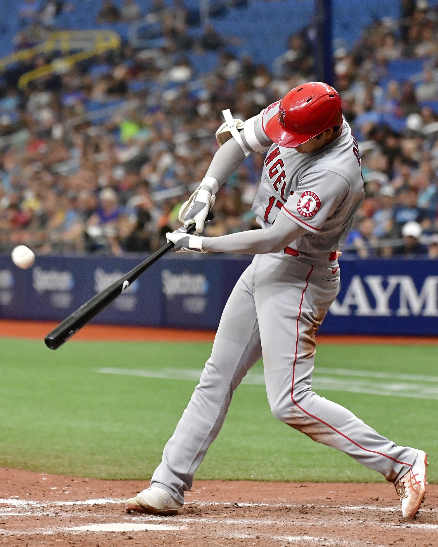 大谷の“差し込まれてるのに25号本塁打”©Getty Images