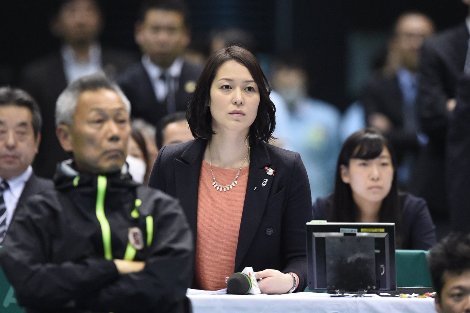 不妊治療と向き合いながら懸命にバレーボール普及に努めてきた大山加奈。写真は2016年春高バレー ©︎AFLO SPORT