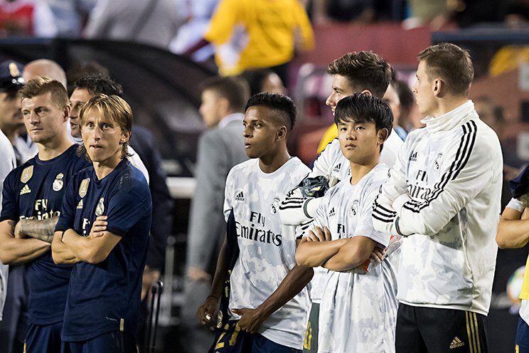 2019年のプレシーズンマッチにて ©Getty Images