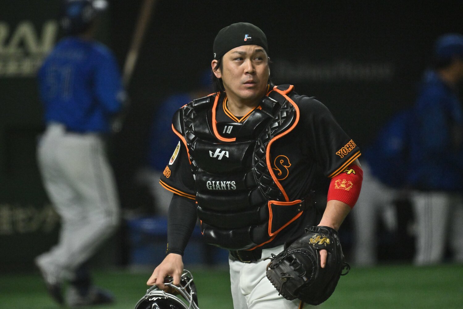 今季ソフトバンクから巨人に移籍し、早くも影響力を発揮している甲斐　©︎Hideki Sugiyama