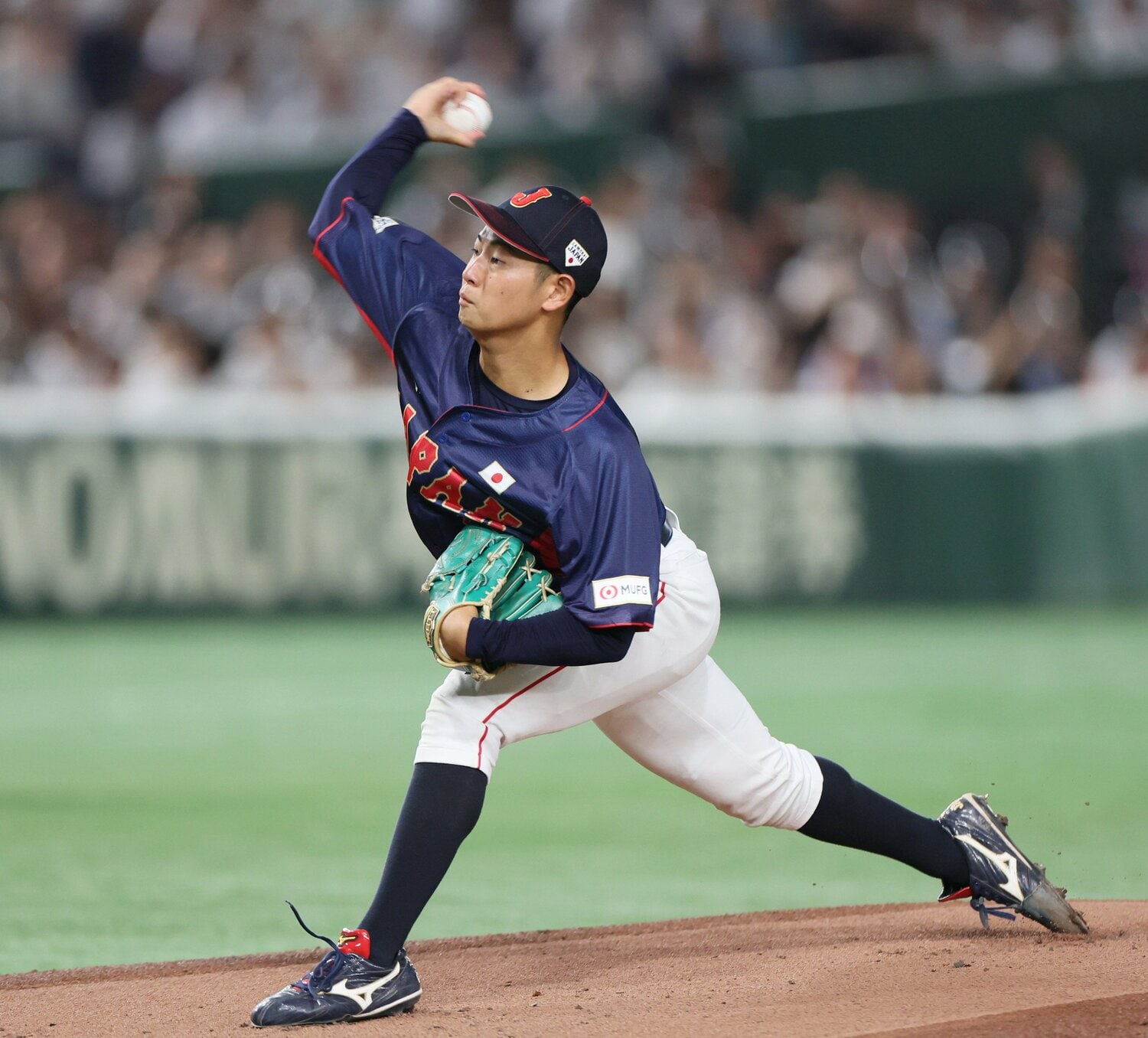 青学大の下村海翔投手。投手としてのバランスはもちろん、投手に重要な「信頼感」があるそう ©JIJI PRESS