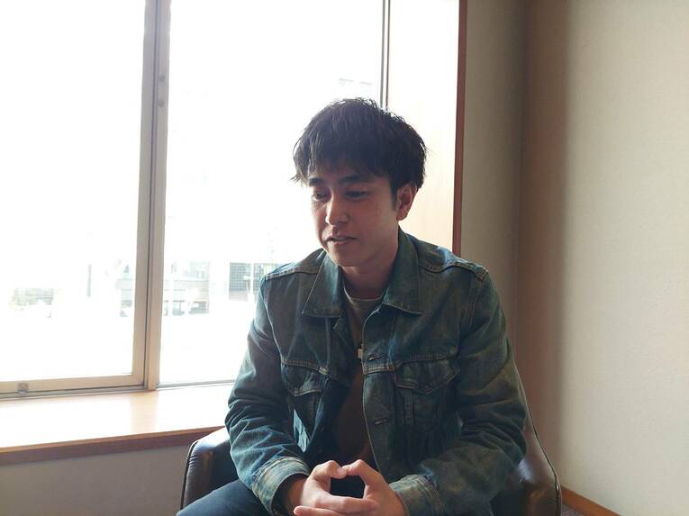 当時を振り返る皆浦さん　©︎NumberWeb