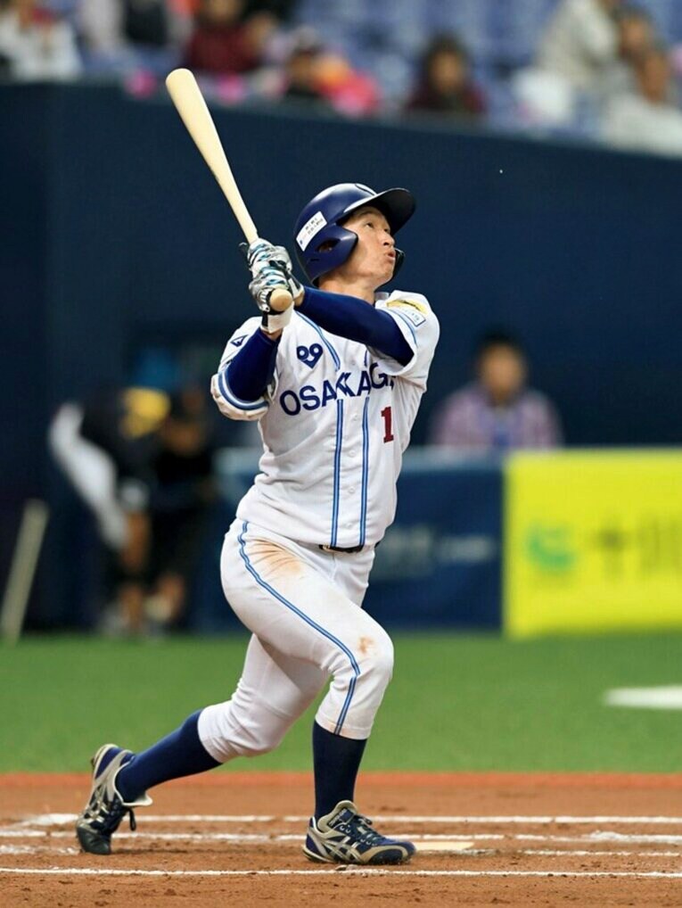 大阪ガスでは5番打者として都市対抗で活躍した近本光司　©SANKEI SHIMBUN