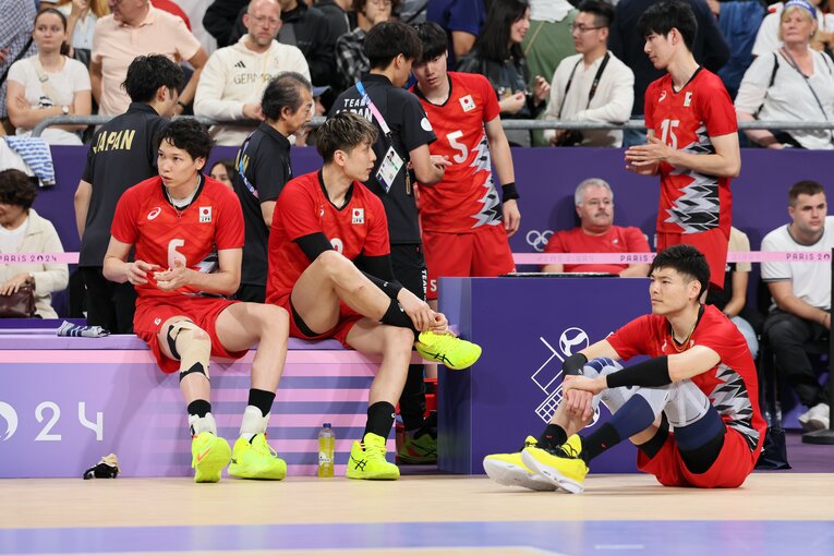 山内晶大、小野寺太志、高橋健太郎（パリ五輪 ドイツ戦）©︎Kaoru Watanabe/JMPA
