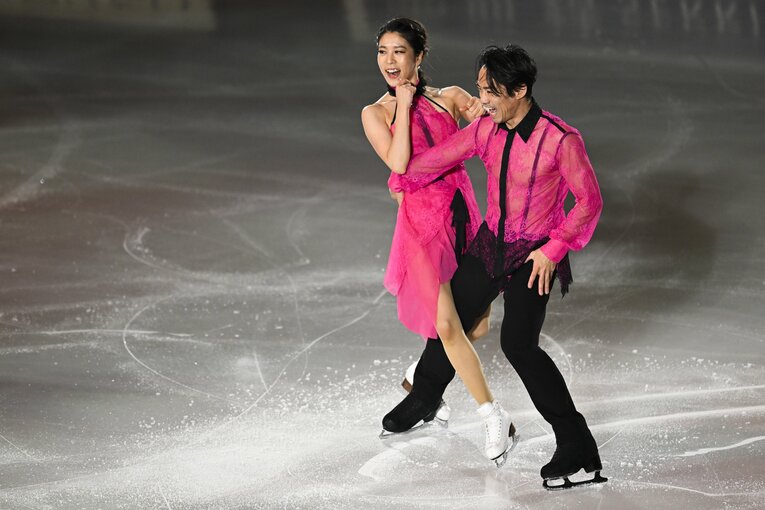 アンコールに応えて、昨季のリズムダンス（RD）曲「ソーラン節＆琴」も披露　©Asami Enomoto