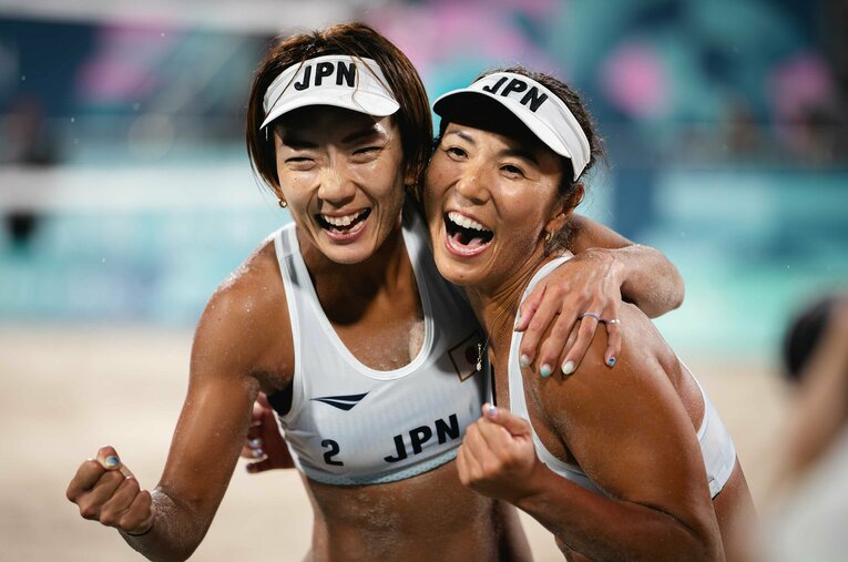 パリ五輪で躍動した長谷川暁子/石井美樹組 ／ photograph by VolleyballWorld