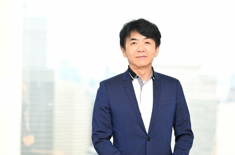 「りくりゅう」の2人にとって大恩人にあたる「木下グループ」の代表取締役社長兼グループCEO木下直哉氏 ／ photograph by Keiji Ishikawa