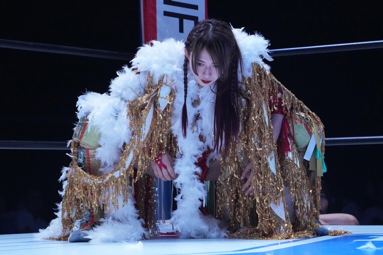 集中する上谷沙弥　©Essei Hara