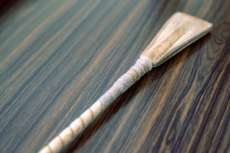 当時使用していたムチ　©Takuya Sugiyama