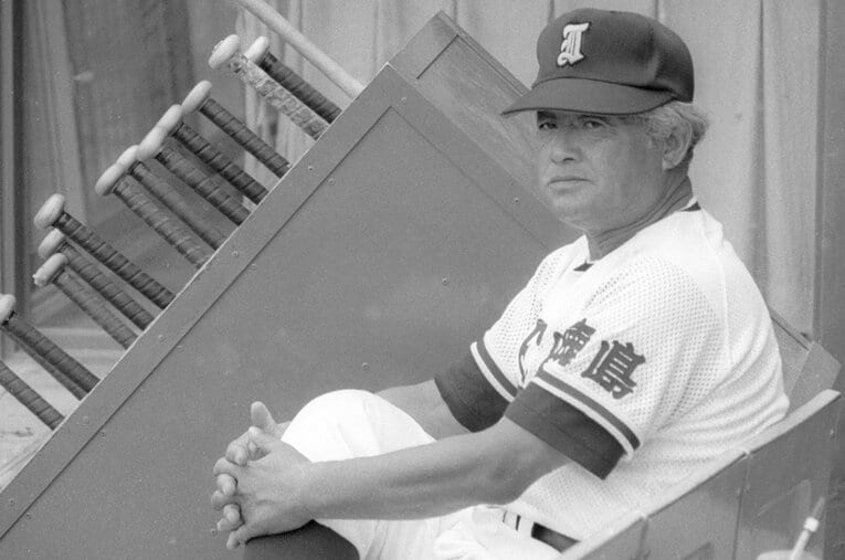 池田高校を率い、3度の甲子園優勝を果たした蔦文也監督 ／ photograph by KYODO