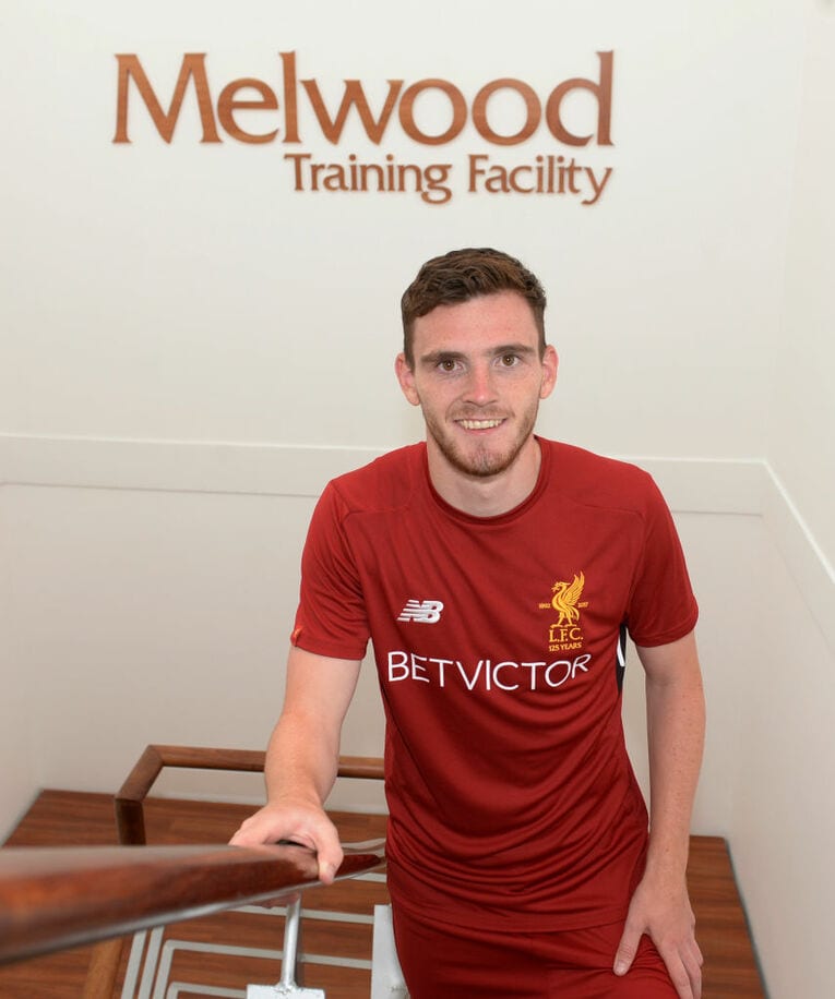 リバプール加入直後のロバートソン。データ分析あってこその獲得だったようだ　©Getty Images