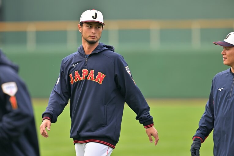 WBC合宿初日のダルビッシュ　©︎Hideki Sugiyama
