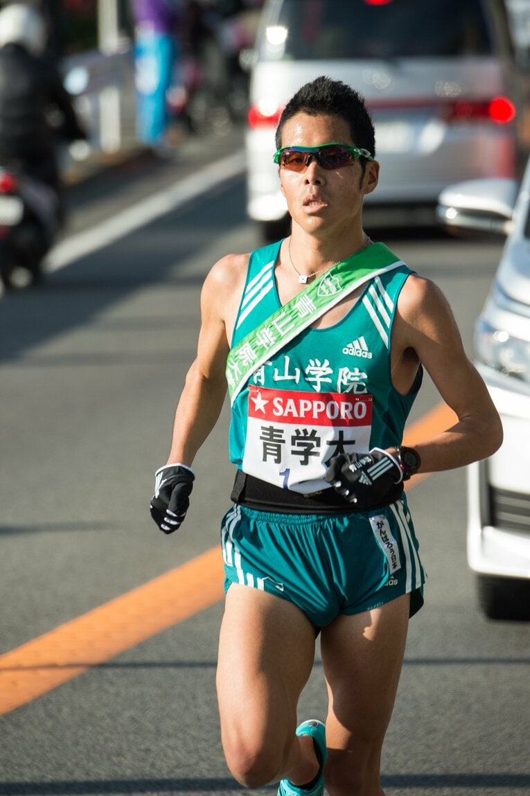 小椋裕介（青学大）　第92回箱根駅伝 ／ photograph by Nanae Suzuki