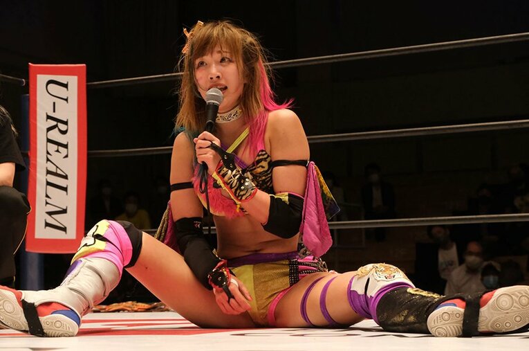 「シンデレラ・トーナメント」で朱里を下し、会場をどよめかせたウナギ・サヤカ ／ photograph by Norihiro Hashimoto