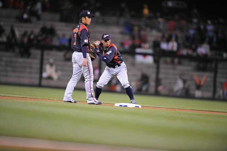 2009年の片岡と岩村　©Naoya Sanuki