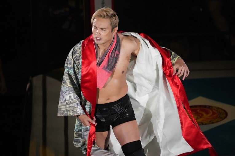 3連覇を狙うオカダ・カズチカの入場