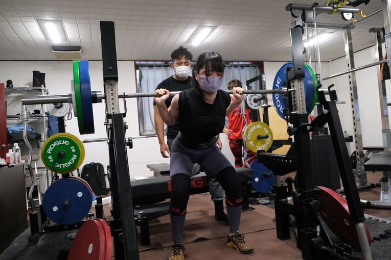 ウエイトトレーニングにも真剣に取り組む