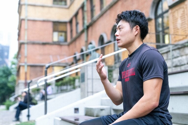 大学選びに際しては「野球の強さは全く考えなかった」という正木　©Asami Enomoto