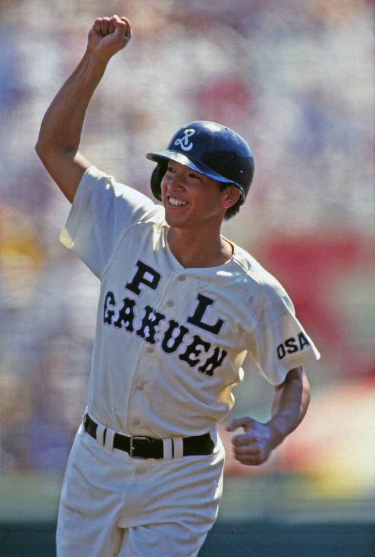 PL学園時代の立浪和義　©Katsuro Okazawa