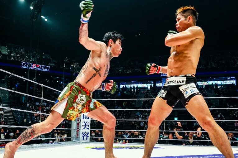 RIZIN36のメインイベントで鈴木博昭に判定勝ちを収めた平本蓮 ／ photograph by RIZIN FF Susumu Nagao