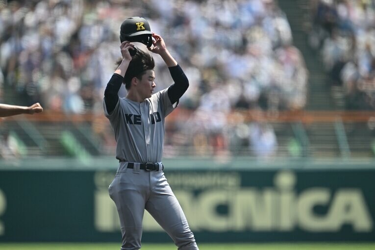 準決勝・土浦日大戦での丸田　©Hideki Sugiyama