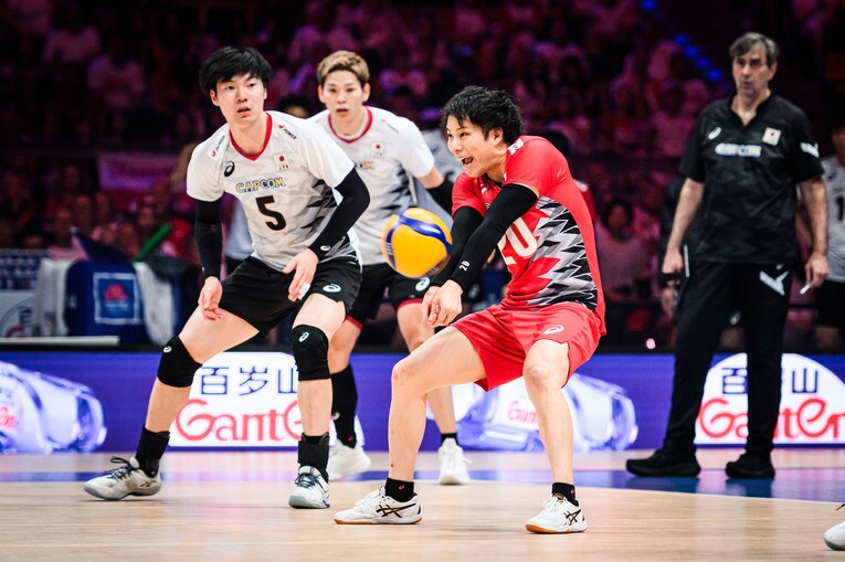 山本智大（VNL準決勝スロベニア戦）©︎Volleyball World