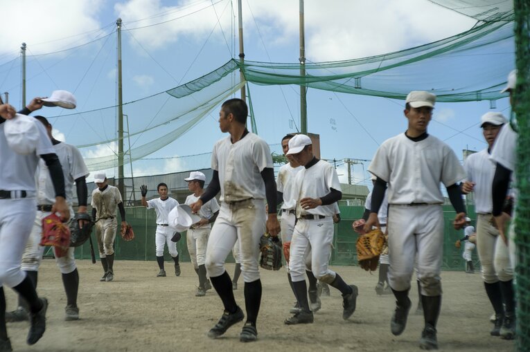 興南高校の練習風景　©︎Atsushi Hashimoto