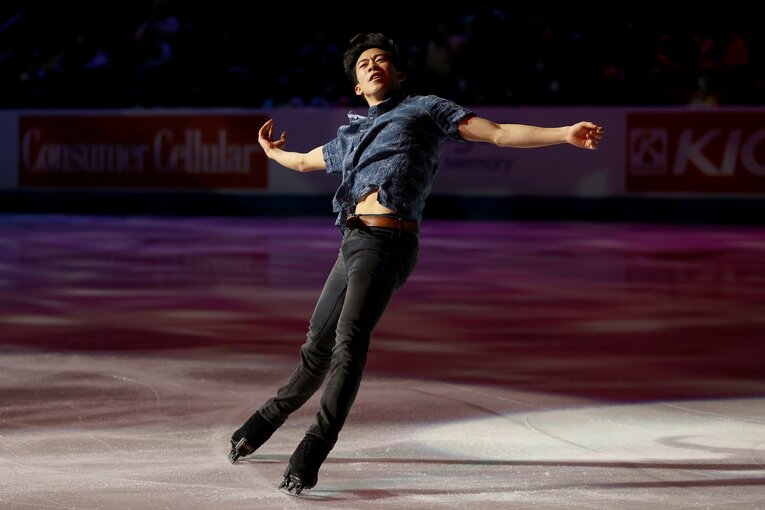 エキシビションで演技を行うネイサン・チェン