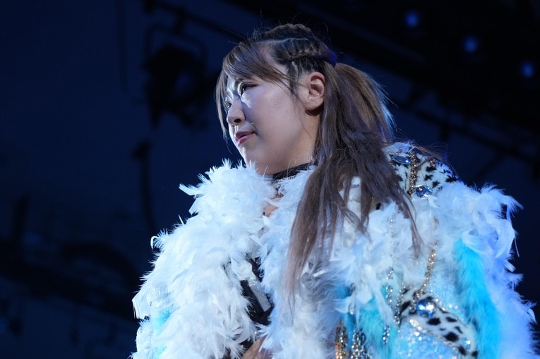 リングに戻ってきた桜井麻衣。11月17日、後楽園ホール　©Essei Hara