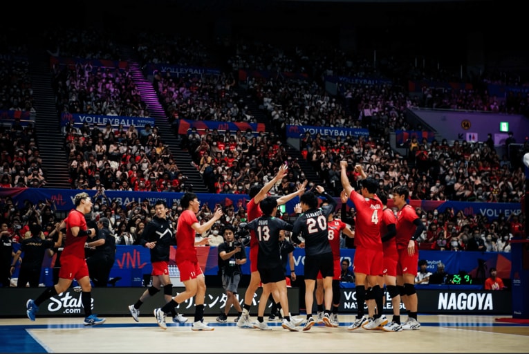 2023年ネーションズリーグ イラン戦　©︎FIVB