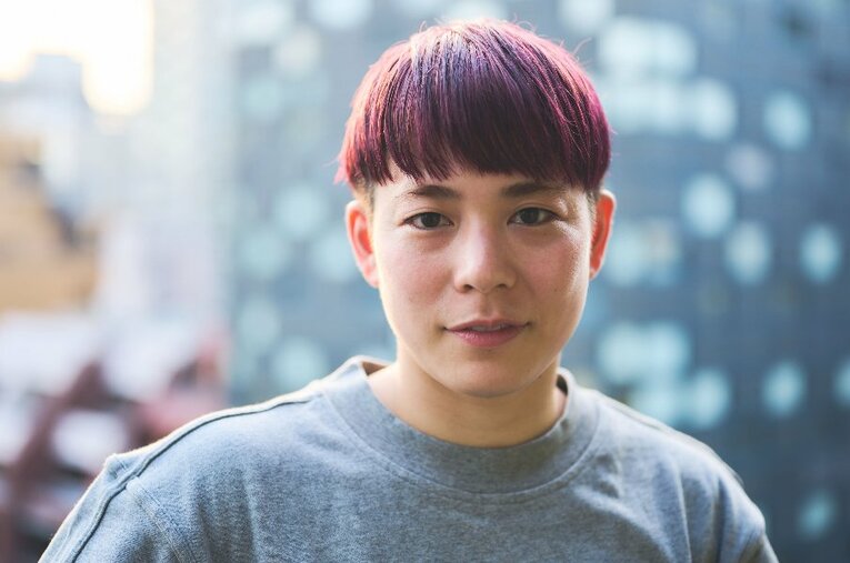 今年9月に行われるW杯へ向けたバスケ女子日本代表候補にも選ばれている安間志織 ／ photograph by Yuki Suenaga