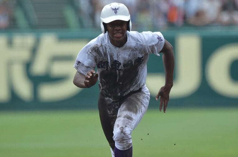 オコエ瑠偉／関東一　©Hideki Sugiyama