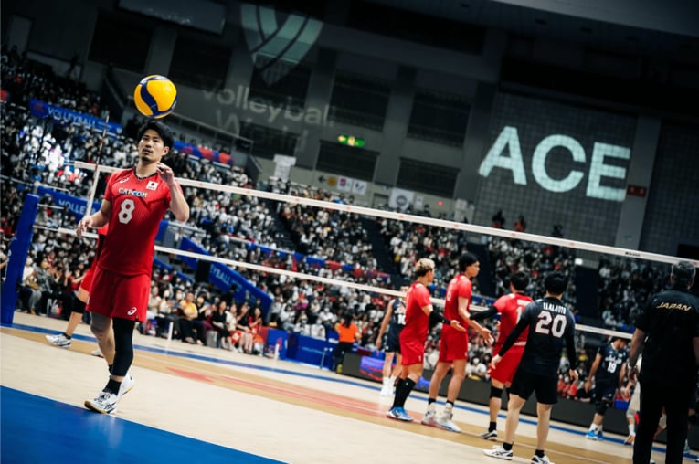 2023年ネーションズリーグ イラン戦　©︎FIVB
