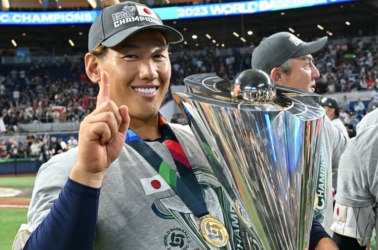 WBCではMVP級の働きを見せた吉田正尚。古巣オリックスの仲間たちも活躍を喜んでいた　©Naoya Sanuki