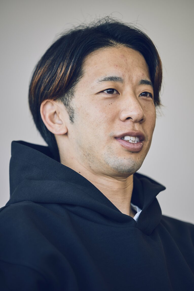インタビューに応じる野田昇吾　©Kiichi Matsumoto