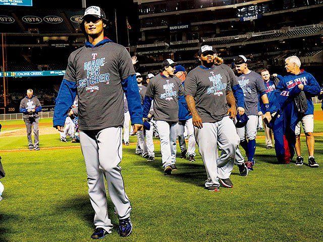 テキサス・レンジャーズ ダルビッシュ有選手ボール 地区優勝のレンジャーズは悲願の世界一を掴めるか