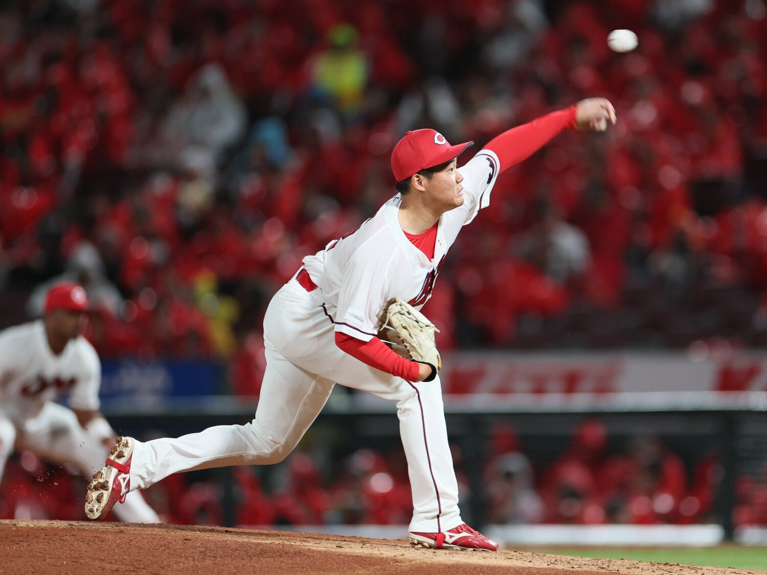 今季9試合に登板、4ホールドを記録している高　©JIJI PRESS