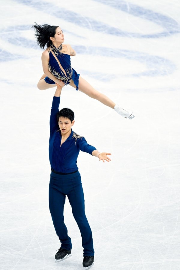 世界選手権ショートプログラムの演技　©︎Asami Enomoto