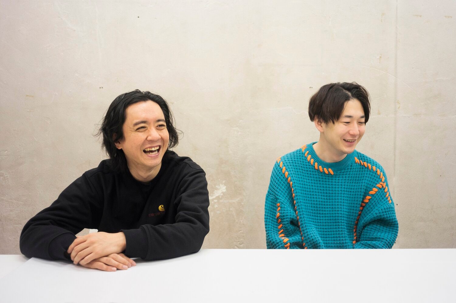 結成5年で初めてのM-1決勝だったダイヤモンド。野澤輸出(ネタ作り担当、写真左)と小野竜輔。吉本興業所属