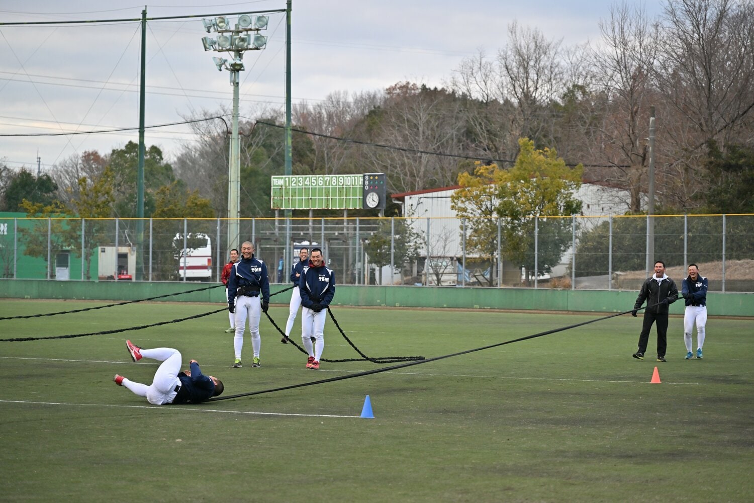 大阪桐蔭の練習風景（2022年撮影）　©︎Hideki Sugiyama
